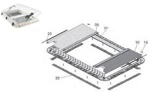 RICAMBIO PER CORNICE INTERNA HEKI 2: CORNICE INTERNA COMPLETA - AccessoriCaravan.it