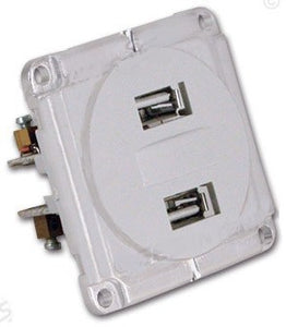 PRESA DA INCASSO USB 5V, 2A COLORE BIANCO - AccessoriCaravan.it