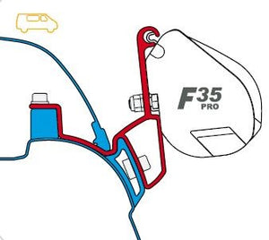 Kit VW T5 staffe montaggio veranda FIAMMA F35 - AccessoriCaravan.it